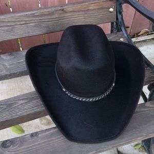 Black cowboy hat unisex